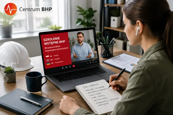 Szkolenie wstępne BHP online dla pracowników inżynieryjno-technicznych [PL, GB, UA]