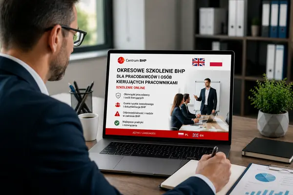 Szkolenie okresowe BHP online dla pracodawcy i osób kierujących pracownikami [PL, GB]